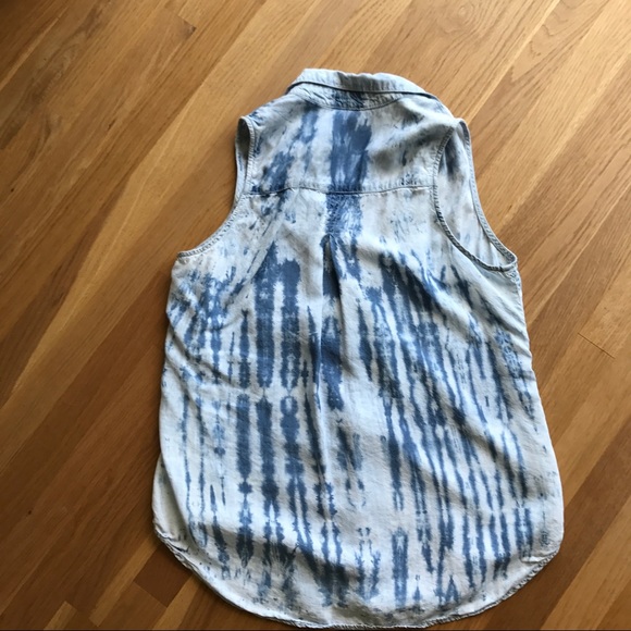 Cloth & Stone Anthro Dip Dyed Sleeveless Top Sz L - Picture 4 of 5